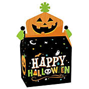 Big Dot of Happiness Jack-O&#39;-Lantern Halloween - Treat Box Party Favors - Kids Halloween Party Goodie Gable Boxes - Set of 12