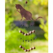 VP Home 20" H Shimmering Squirrel Wind Chimes For Outside Unique Squirrel Shimmering