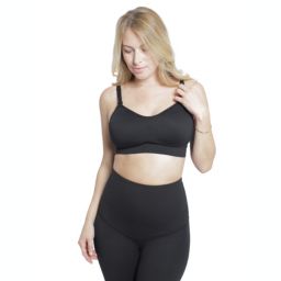Ingrid & Isabel Maternity Cooling Nursing + Pumping Bra M Black