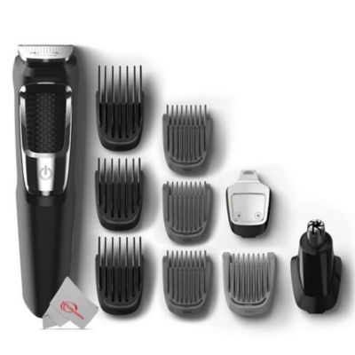 Philips Norelco Series 3000 Multigroom Men&#39;s Rechargeable Electric Trimmer - MG3750/60 - 13pc