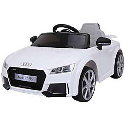 Aosom 6V Kids Electric Ride On Car, Licensed Audi TT RS with One Seat and Remote Control for Kids 3-6 Years Old - White