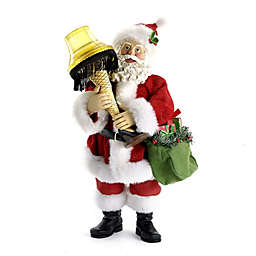 Fabriche A Christmas Story Santa with Lighted Leg Lamp Figurine 10 Inch CS5154