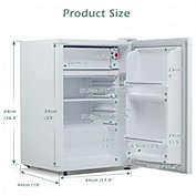 Costway 2.5 Cu Ft Compact Single Door Refrigerator with Freezer-White