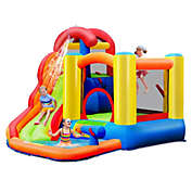 Slickblue Inflatable Water Slide Bounce House with Pool and Cannon Without Blower