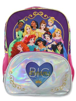 Disney Princess Girl&#39;s 16 Inch School Backpack Bag