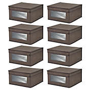 mDesign Fabric Closet Storage Organizer Box - Medium