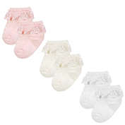 Wrapables Precious Lace Cuff Socks for Baby (Set of 3) / Small