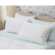 Homeroots Bed & Bath Lux Sateen Down Alternative Queen Size Medium Pillow, White