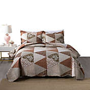 MarCielo 3 Piece Quilted Bedspread Quilt Set Lightweight Bedspread