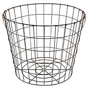 Realspace Round Metal Wire Basket With Handles