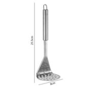 Department Store Stainless Steel Manual Potato Press; Baby Food Masher; Wavy Potato Press; Kitchen Gadgets (Round Hole Potato Press)