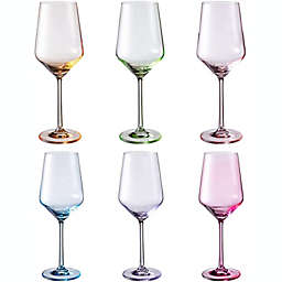Multi Colored Wine Glasses