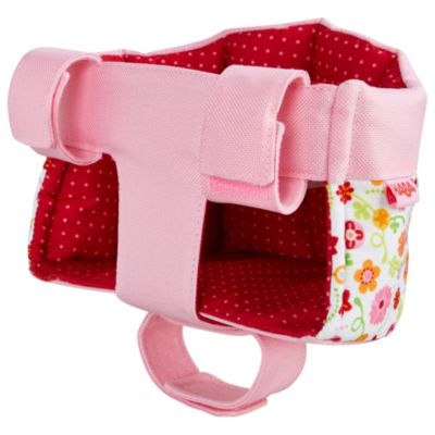 HABA Soft Doll&#39;s Bike Seat Flower Meadow - Attaches to Handlebars