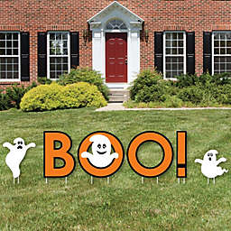 Big Dot of Happiness Spooky Ghost - Yard Sign Outdoor Lawn Decorations - Halloween Party Yard Signs - Boo