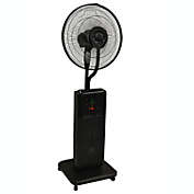 CoolZone CZ500 Ultrasonic Dry Misting Fan with Bluetooth Compatible - Black
