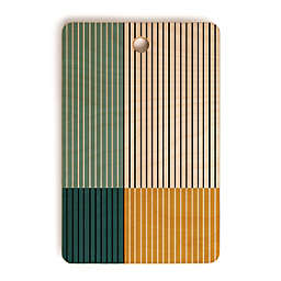 Deny Designs Colour Poems Color Block Line Abstract VIII Cutting Board Rectangle