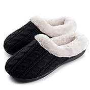 Roxoni Women&#39;s Slippers Cable Knit Super Cozy Comfort Clog (Adult Size)