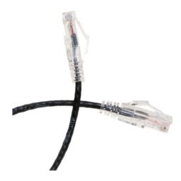 Cable Wholesale Cat6a Black Slim Ethernet Patch Cable, Snagless/Molded Boot, 5 foot