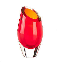 Koehler Red Cut Glass Vase