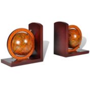 Stock Preferred Bookstand World Map Globe Bookend Classic A Pair