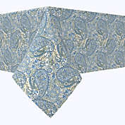 Fabric Textile Products, Inc. Rectangular Tablecloth, 100% Cotton, 52x104", Blue Paisley