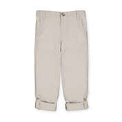 Hope & Henry Boys&#39; Relaxed Linen Roll-Up Pant (Stone, 6-12 Months)