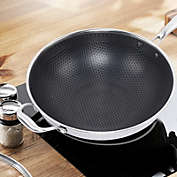 Stock Preferred Non-Stick Stainless Steel Double Sided Cooking Frying Pan with Lid