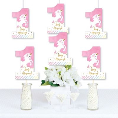 Unicorn Kids Birthday Party Set 20 guests 81 pieces 