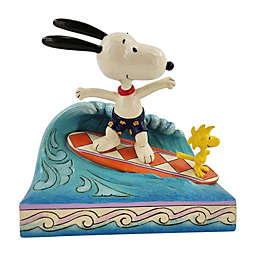 Enesco Jim Shore Peanuts Cowabunga Snoopy Woodstock Decorative Figure