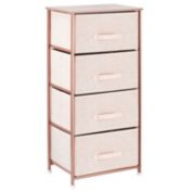 mDesign Vertical Dresser Storage Tower with 4 Drawers
