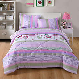 MarCielo 5 Pieces Kids Comforter Set Girls Comforter Set Kids Bedding Set Include Sheet Set Bunk Beds for Kids