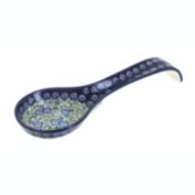 Blue Rose Polish Pottery 1178 Zaklady Large Spoon Rest