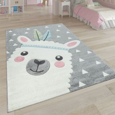 Size:80x150 cm Paco Home Kids Carpet Multi-Colour Chequered Green Red Grey Black Cream And Pink 