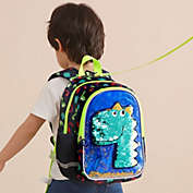 Sunveno Dinosaur Backpack Reversible Sequins Toddler School Bag Boys