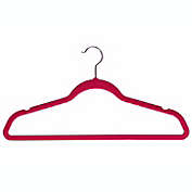 cozymood Velvet Skirt Hangers 24 Packs Velvet Hangers with Clips Ultra Thin Non Slip Velvet Pants Hangers Space Saving Clothes Hanger Black