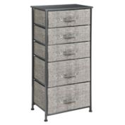 mDesign Vertical Dresser Storage Tower with 5 Drawers
