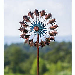 Plow & Hearth Copper Succulent Wind Spinner