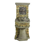 Slickblue Indoor / Outdoor Water Fountain with Bronze Hued Lion Head