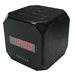 Proscan - Cubic Clock Radio with 0.6" LED Display, AM/FM Radio, Black
