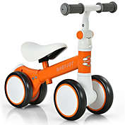 Slickblue Baby Balance Bike with Adjustable seat and Handlebar for 6 - 24 Months-Orange