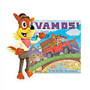 MerryMakers ¡Vamos! Let&#39;s Cross the Bridge Little Lobo 14-inch plush and book gift set