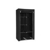 SONGMICS 34" DIY Closet Organizer Portable Wardrobe with Non-Woven Fabric, Multiple Ways to Assemble Meets Different Needs, Black