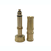 Kitcheniva Solid Brass Garden Spray Nozzle 4" Adjustable Twist Water Hose