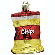Old World Christmas 32154 Glass Blown Bag of Chips Ornament