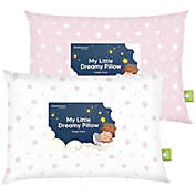 KeaBabies 2pk Toddler Pillow, Soft Organic Cotton Kids Pillows for Sleeping, 13X18 Travel Pillow for Kids (Daisy)