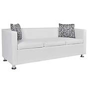Stock Preferred Sofa 3-Seater Artificial Leather in White