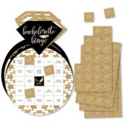 Big Dot of Happiness "Bride Tribe" - Bar Bingo Cards and Markers - Bridal Shower or Bachelorette Party Shaped Bingo Game - Set of 18
