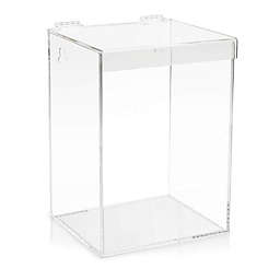 Okuna Outpost Clear Acrylic Mask and Hairnet Dispenser, Wall Mount (9 x 6.5 x 5.8 Inches)