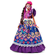 Barbie 2022 Dia De Muertos Doll In Ruffled Dress And Calavera Face Paint