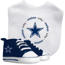 BabyFanatic 2 Piece Unisex Gift Set - NFL Dallas Cowboys - Officially Licensed Baby Apparel